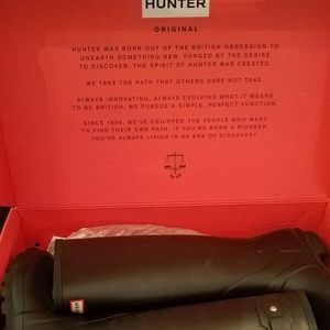Womens Hunter Boots (matte black)